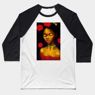 Goddess of Roses Baseball T-Shirt